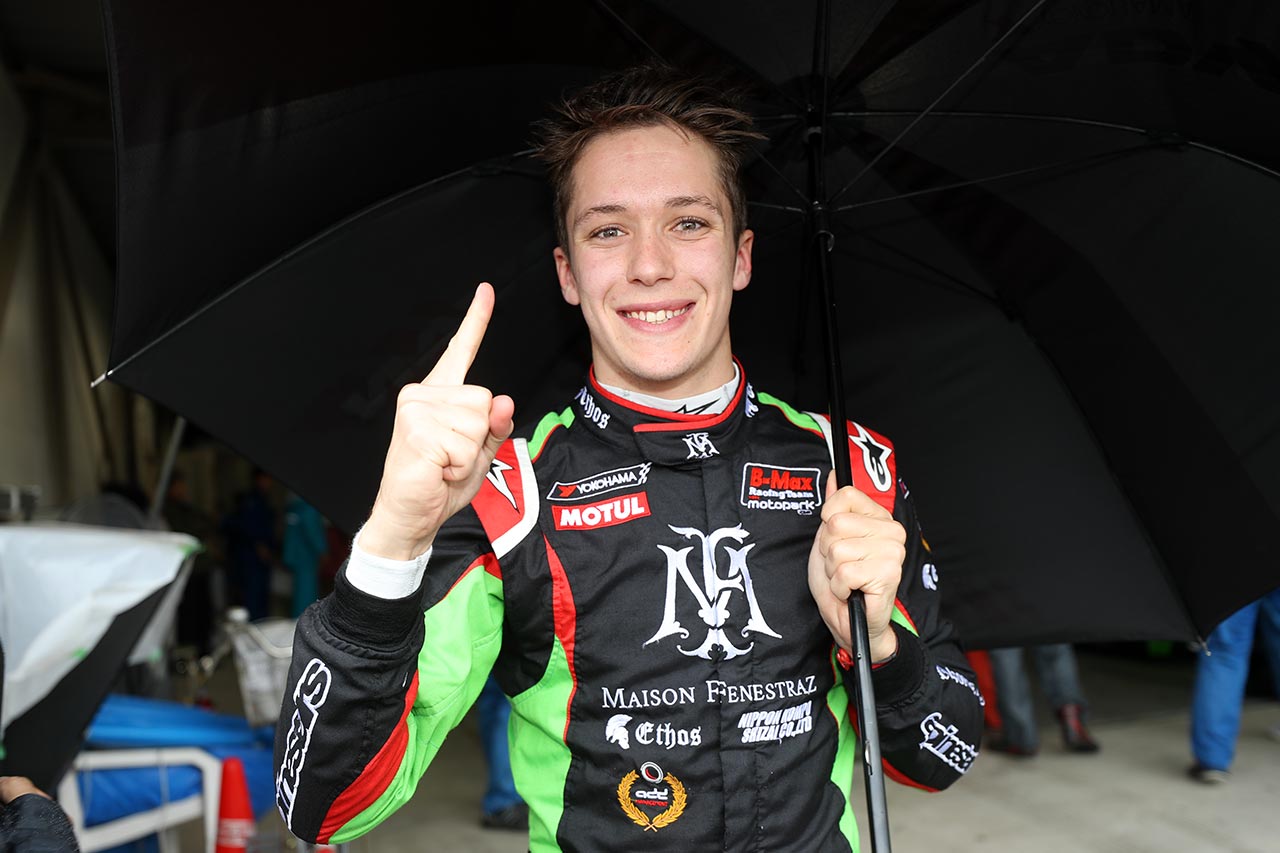 全日本F3選手権第3戦／第4戦のポールポジションを獲得したサッシャ・フェネストラズ（B-Max Racing with motopark F3）