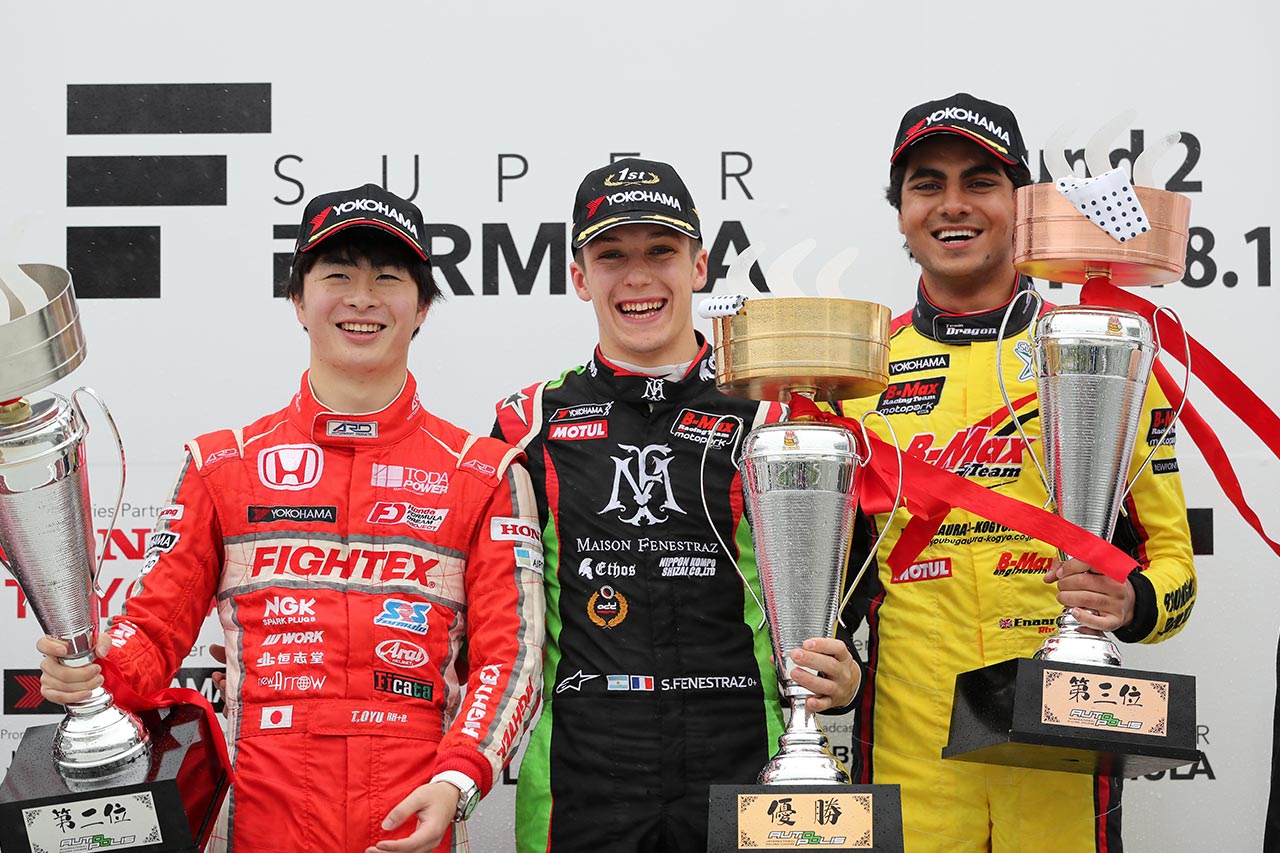 全日本F3選手権第3戦オートポリスの表彰台