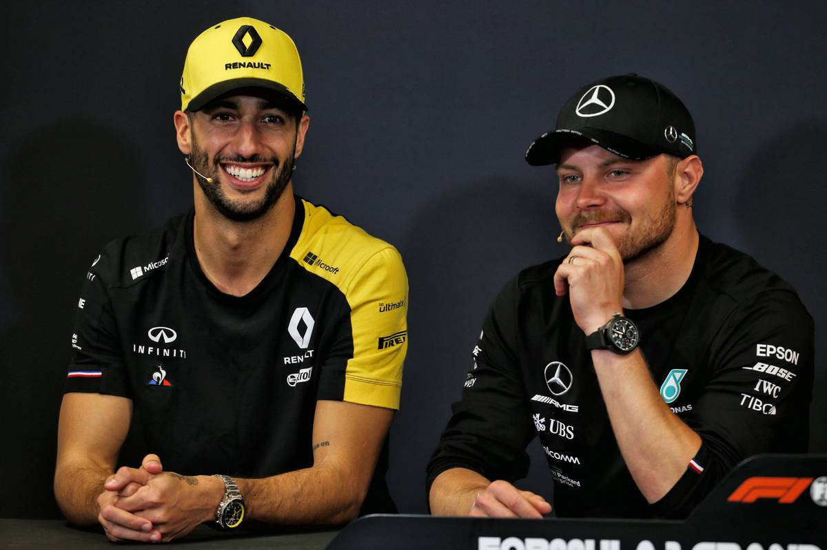 2019年F1第6戦モナコGP　ダニエル・リカルド、バルテリ・ボッタス