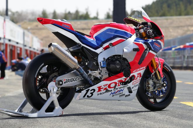 Team HRCのホンダCBR1000RR SP2 2019年仕様(右リヤ)