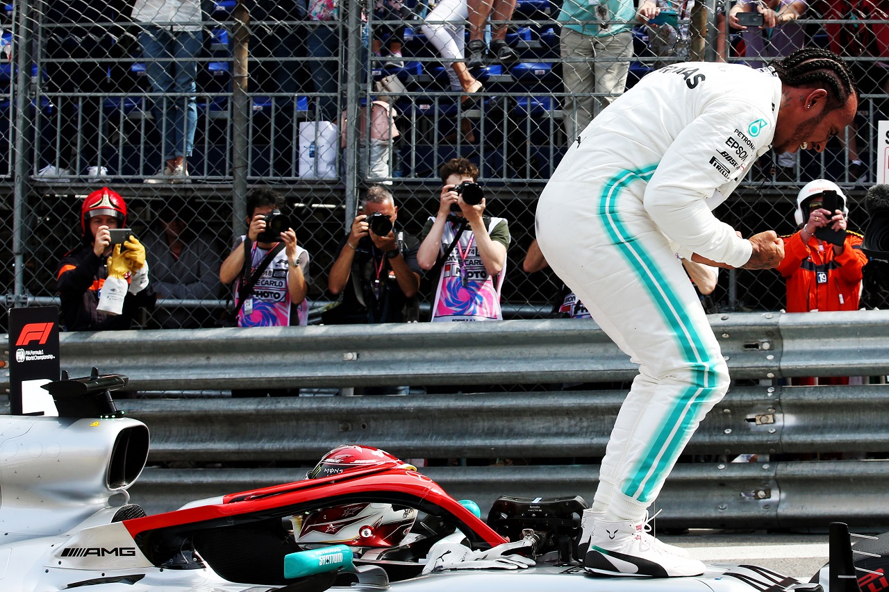 2019年F1第6戦モナコGP　ルイス・ハミルトン（メルセデス）がポールポジションを獲得