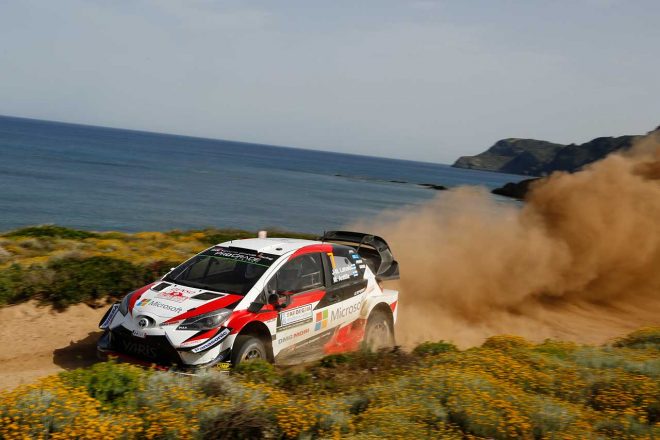 2018年に行われたラリー・イタリア・サルディニアの様子