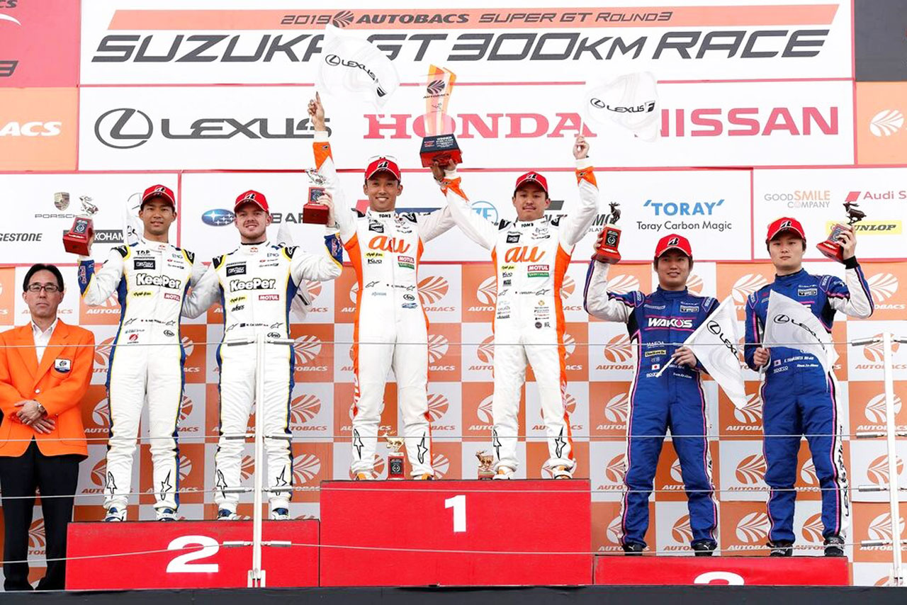 2019スーパーGT第3戦鈴鹿 GT500クラス表彰台