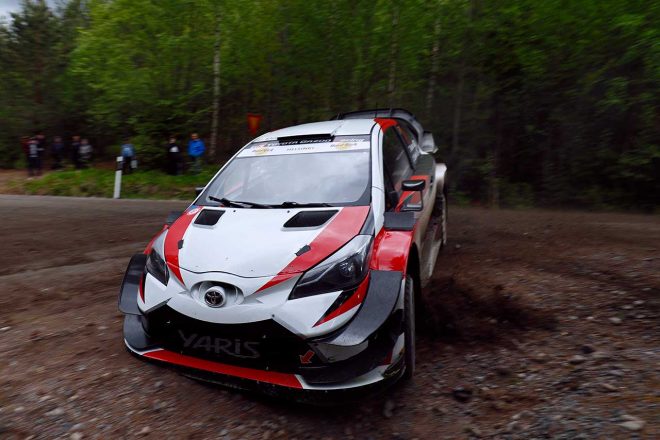 勝田貴元がドライブしたトヨタ・ヤリスWRC