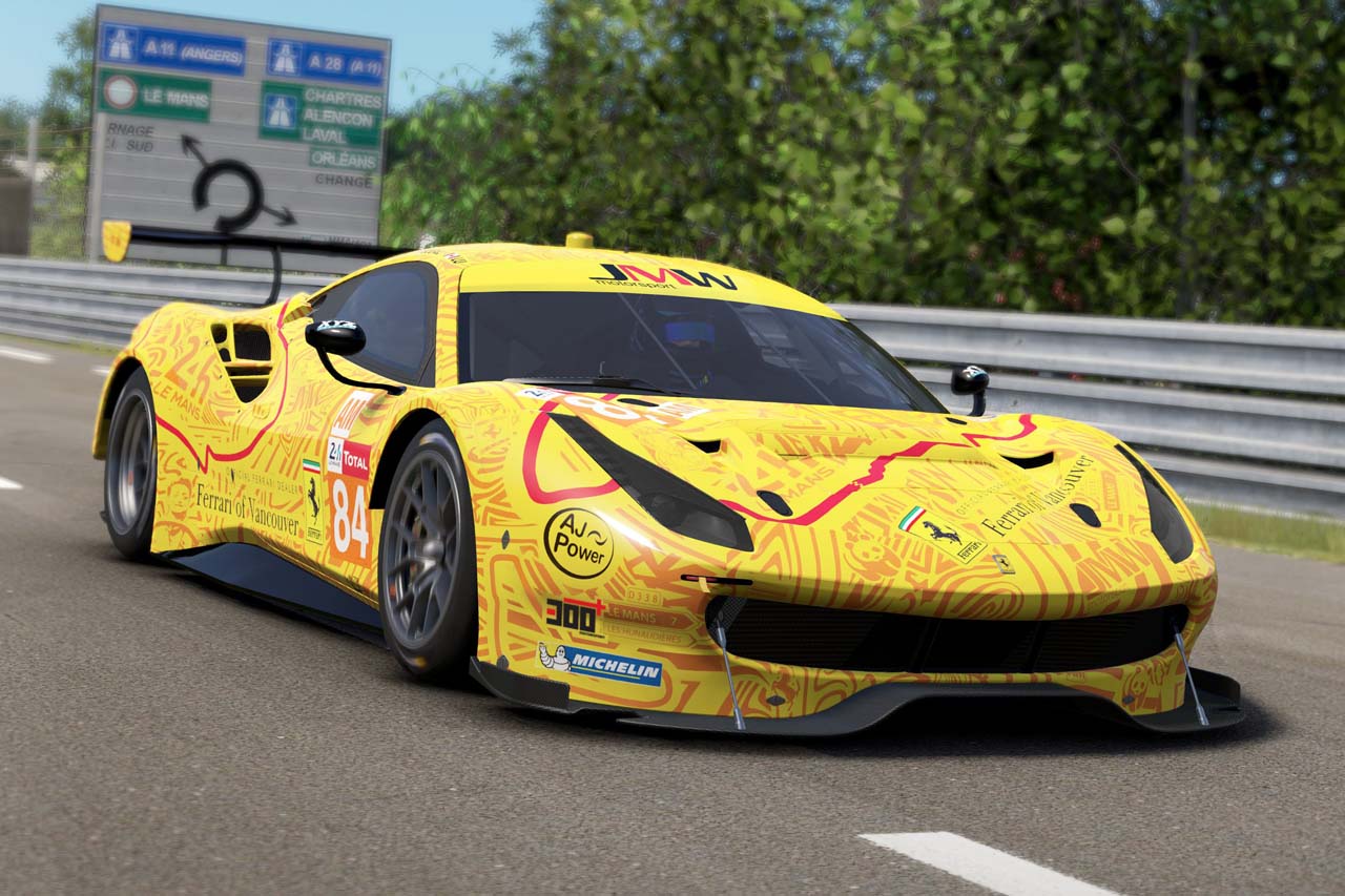 JMWモータースポーツの84号車フェラーリ488 GTE