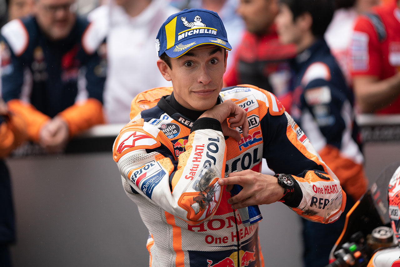 第5戦フランスGPで独走優勝したマルク・マルケス（レプソル・ホンダ・チーム）