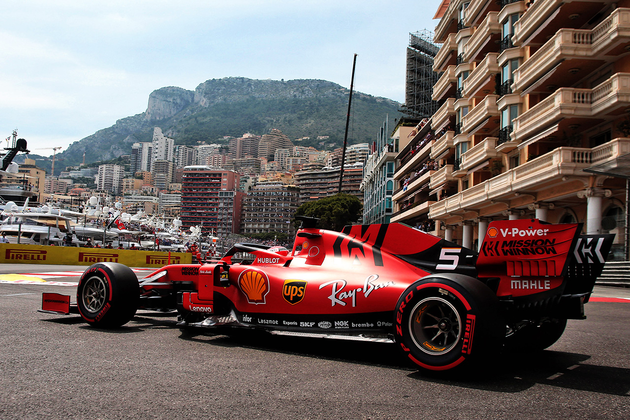 2019年F1第6戦モナコGP　セバスチャン・ベッテル（フェラーリ）