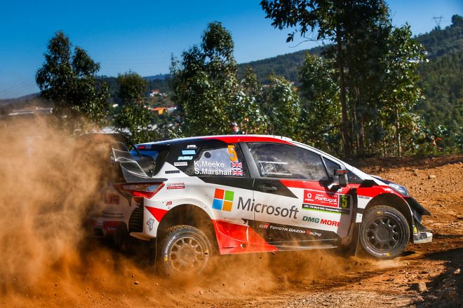 シェイクダウン2番手につけたクリス・ミークのトヨタ・ヤリスWRC