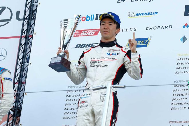 日本人初のポルシェワークスドライバーを目指している笹原