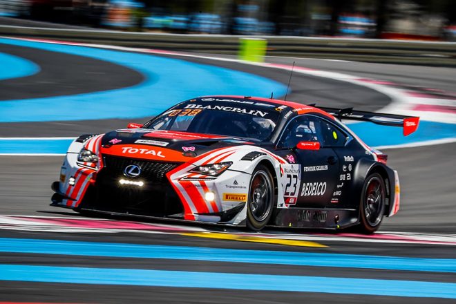 テック1レーシングがPBCとコラボして走らせるレクサスRC F GT3。ファビアン・バルテズが乗り込む