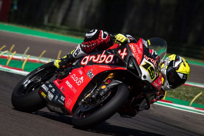 第5戦イモラで初めて勝利を逃したアルバロ・バウティスタ（Aruba.it レーシング-ドゥカティ）