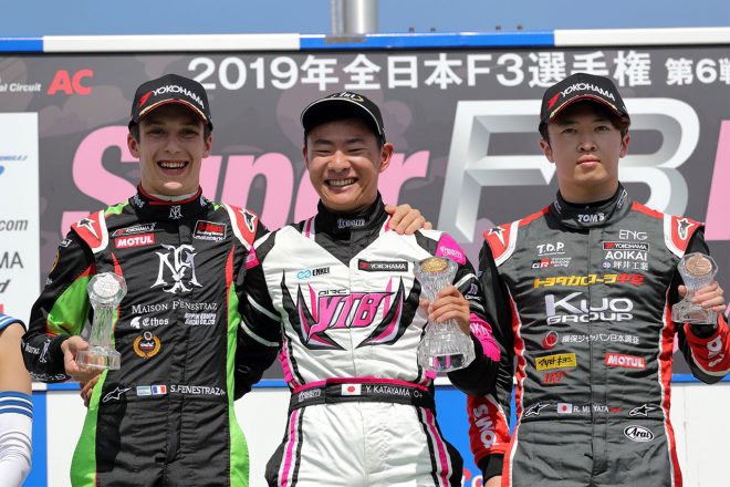 全日本F3選手権第8戦の表彰台
