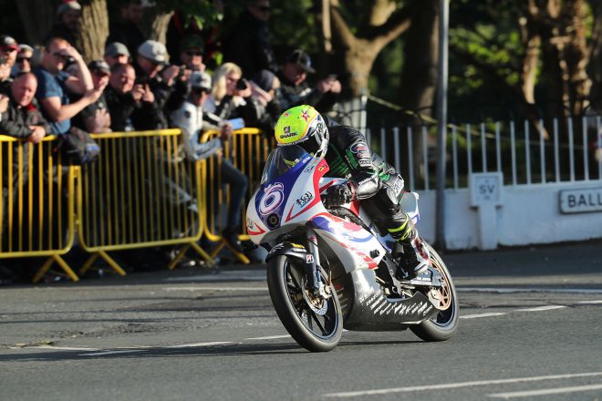 2019年マン島TT TT Zeroクラスで3位を獲得したイアン・ロッカー（TEAM MIRAI with ILR）