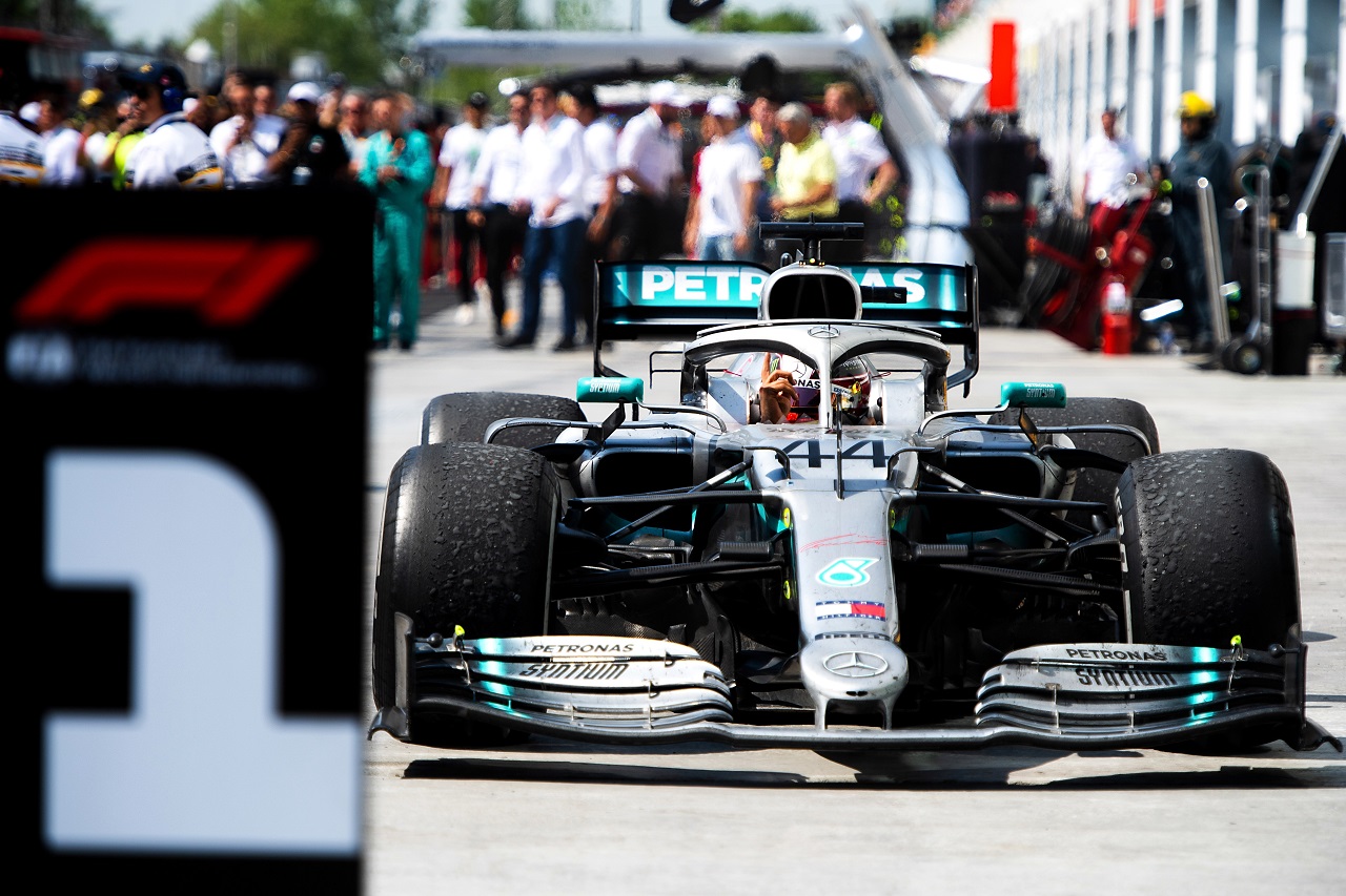 2019年F1第7戦カナダGP　優勝したルイス・ハミルトン（メルセデス）