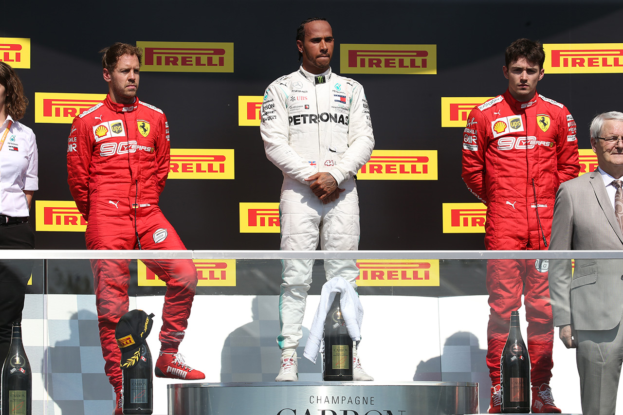 2019年F1第7戦カナダGP　ルイス・ハミルトン, セバスチャン・ベッテル, シャルル・ルクレール