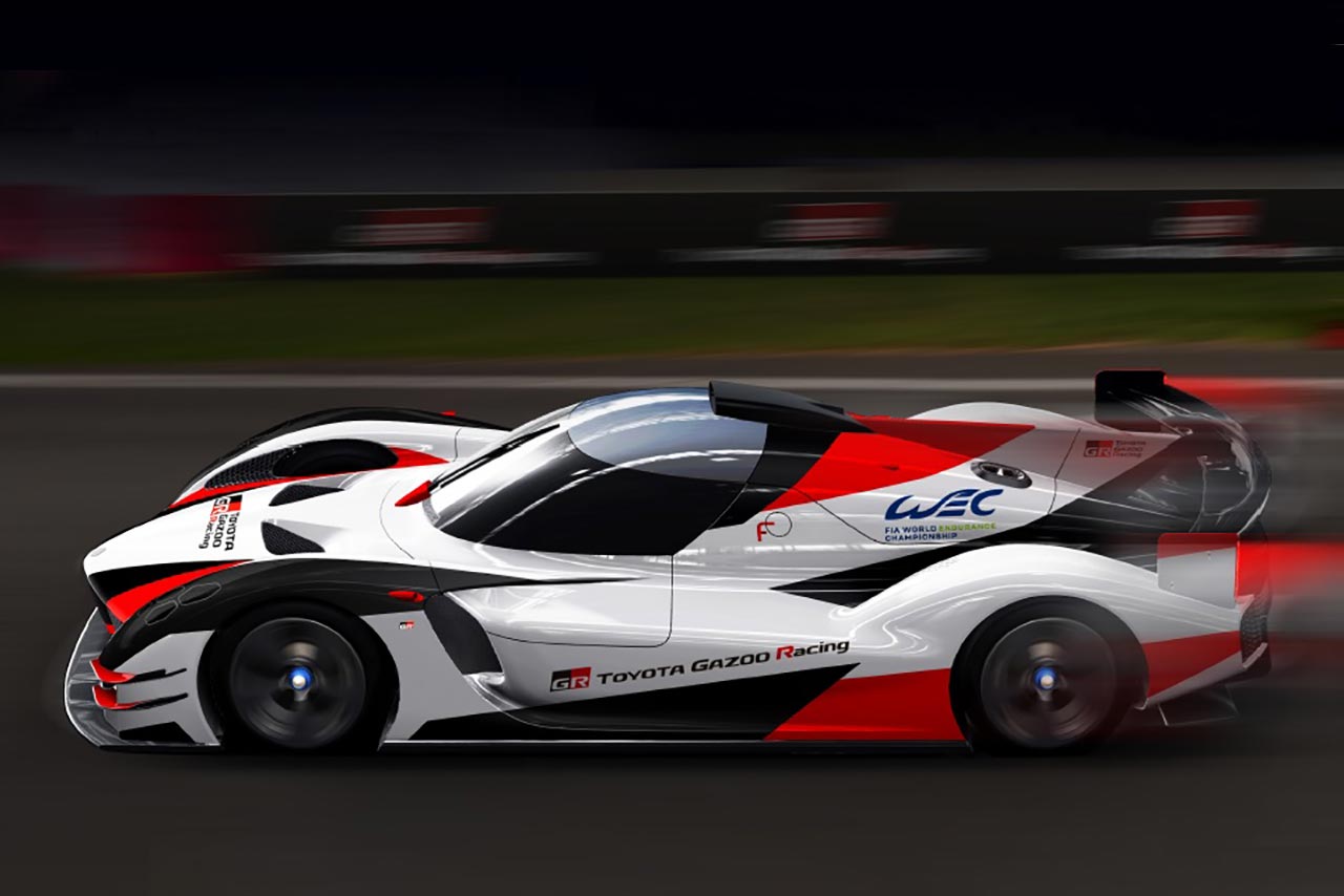 2020年以降のル・マン24時間に挑むTOYOTA GAZOO RacingのGRスーパースポーツのイラスト