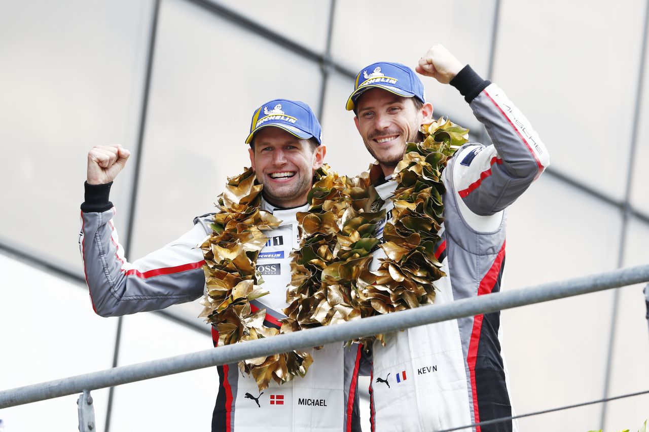 ポルシェGTチームのミハエル・クリステンセンとケビン・エストーレ