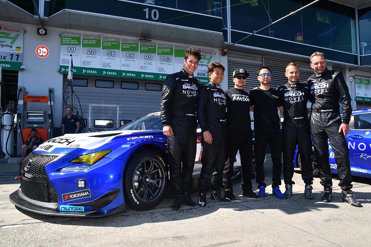 レーシングプロジェクトバンドウ×NOVELのレクサスRC F GT3とドライバーたち