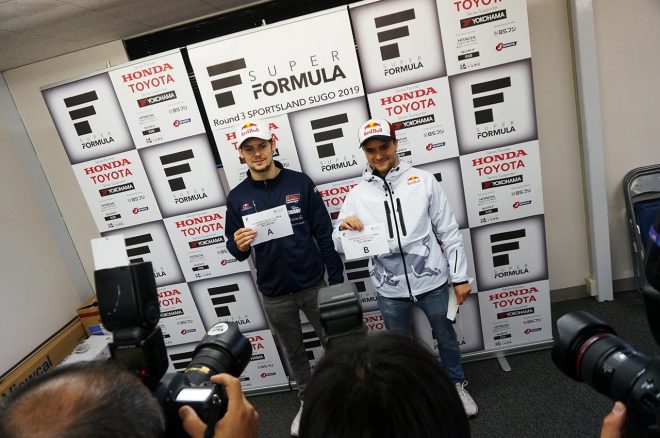 2019スーパーフォーミュラ第3戦SUGO予選Q1組分け抽選会