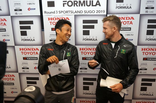 2019スーパーフォーミュラ第3戦SUGO予選Q1組分け抽選会