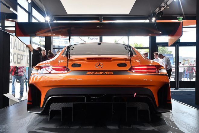 新型メルセデスAMG GT3のリヤビュー