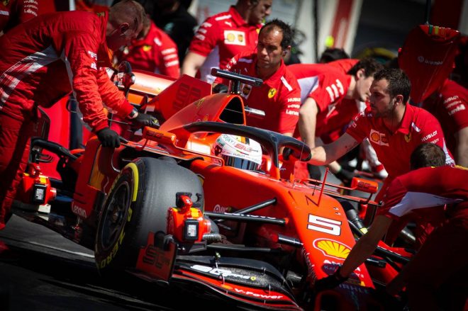 2019年F1第8戦フランスGP　セバスチャン・ベッテル（フェラーリ）