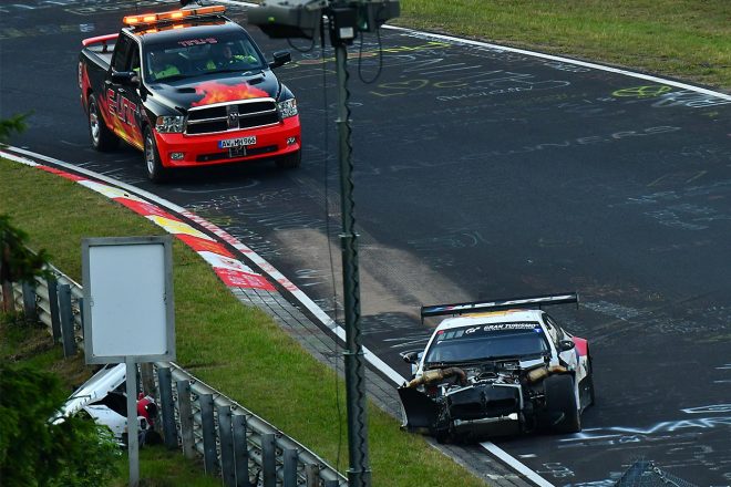 ブリュンヘンで大きなダメージを受けてしまったBMWチーム・シュニッツァーのM6 GT3
