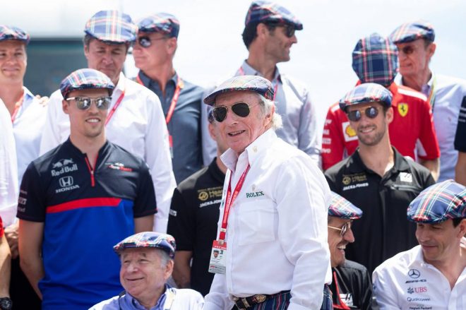2019年F1第8戦フランスGP　80歳になったジャッキー・スチュワートを祝福