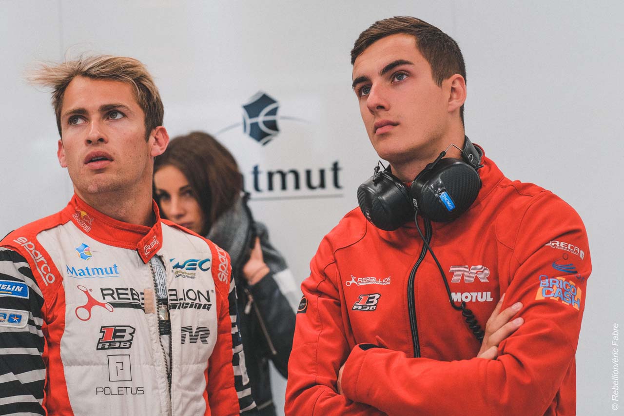 レベリオン・レーシングからトヨタワークス入りを果たしたトーマス・ローラン（右）。左は3号車レベリオンR13をシェアしたグスタボ・メネゼス