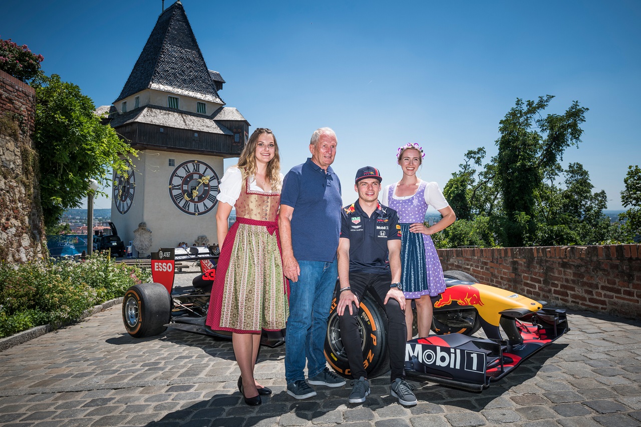 マックス・フェルスタッペン（レッドブル・ホンダ）が2019年F1第9戦オーストリアGPを前にグラーツでデモランイベント