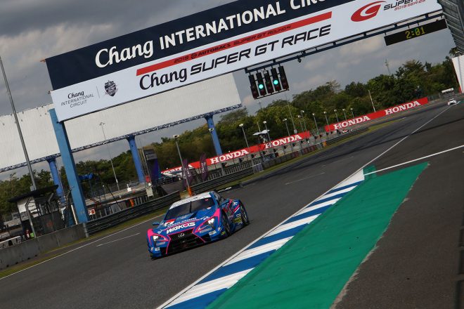 スーパーGT第4戦タイでポールポジションを獲得したWAKO’S 4CR LC500