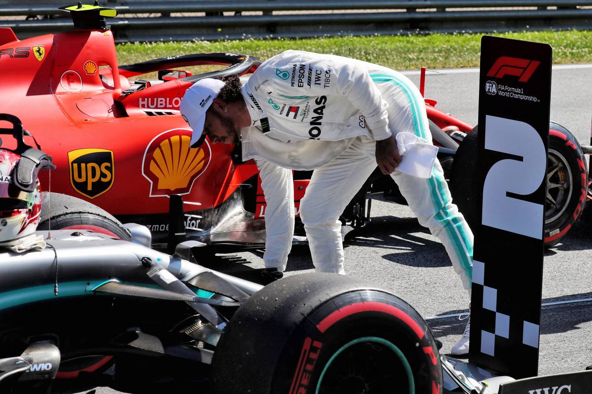 2019年F1第9戦オーストリアGP　ペナルティにより決勝は4番グリッドからスタートするルイス・ハミルトン（メルセデス）