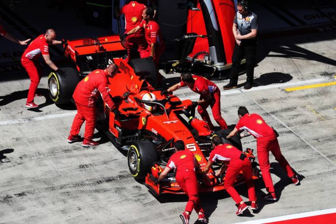 2019年F1第9戦オーストリアGP予選はマシントラブルでQ3を走れなかったセバスチャン・ベッテル（フェラーリ）