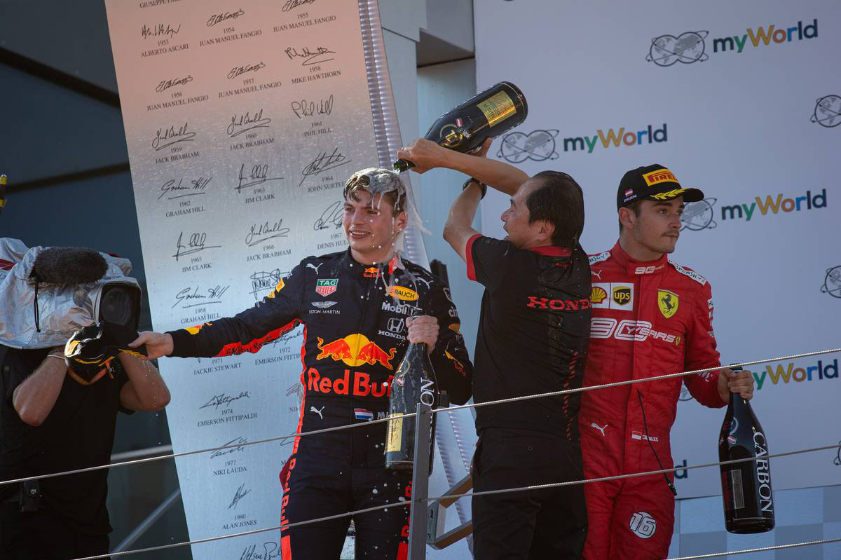 2019年F1第9戦オーストリアGP　表彰台