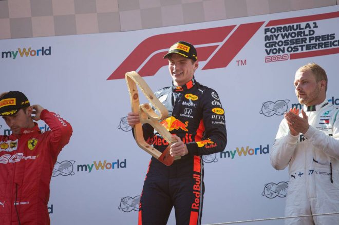 2019年F1第9戦オーストリアGP　表彰台