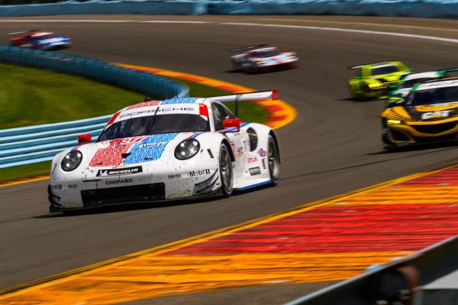 911号車ポルシェ911 RSRはル・マンからブルモスカラーを継続