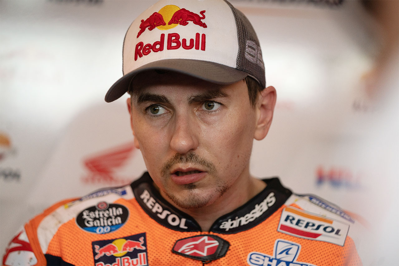 オランダGPでの負傷によりドイツGPを欠場することになったホルヘ・ロレンソ（レプソル・ホンダ・チーム）