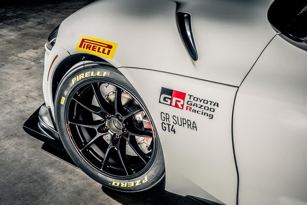 GRスープラGT4。ピレリが技術協力を行った