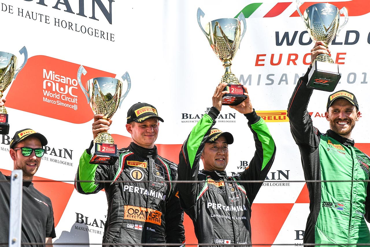 ブランパンGTワールドチャレンジ・ヨーロッパでプロ-アマクラスをリードする濱口弘／フィル・キーン組