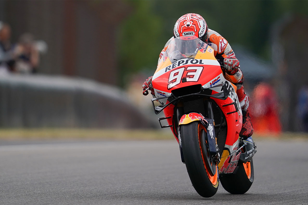 MotoGP第9戦ドイツGPの初日を総合トップで終えたマルク・マルケス（レプソル・ホンダ・チーム）