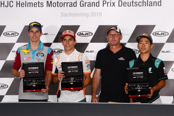 MotoGPはマルケス、Moto2はマルケス弟のアレックスがポールポジションを獲得