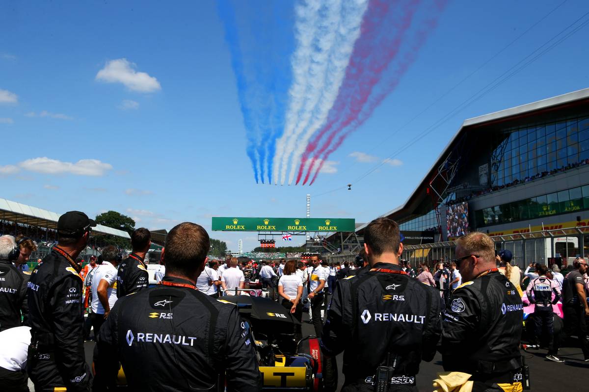 2018年F1イギリスGPの決勝日グリッド