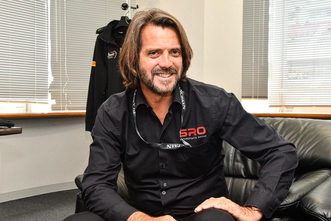 SROモータースポーツ・グループ代表のステファン・ラテル。富士スピードウェイで30分以上ものインタビューに応えてくれた。