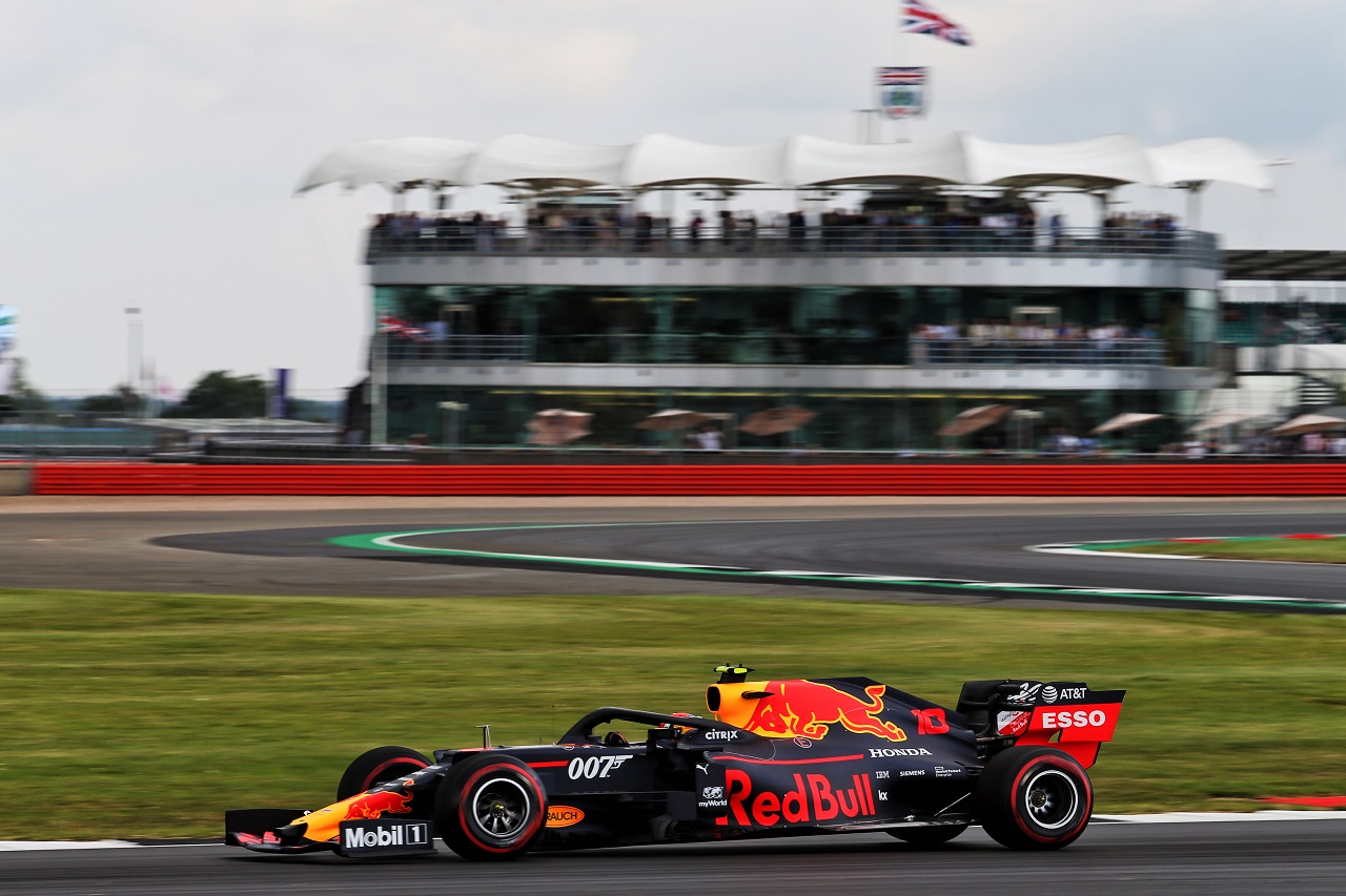 2019年F1第10戦イギリスGP　ピエール・ガスリー（レッドブル・ホンダ）が金曜FP1でトップタイム