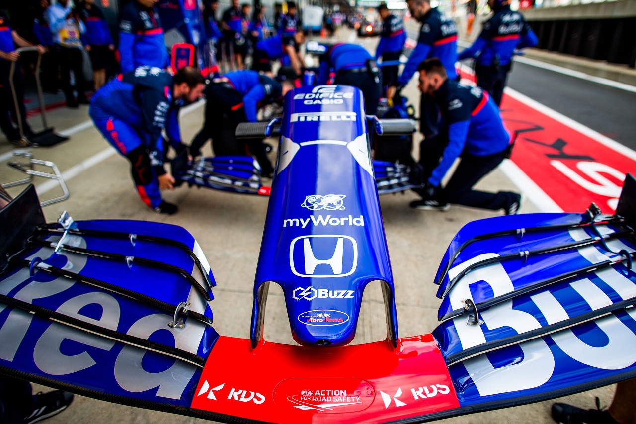 2019年F1第10戦イギリスGP金曜　ダニール・クビアトのトロロッソSTR14・ホンダ