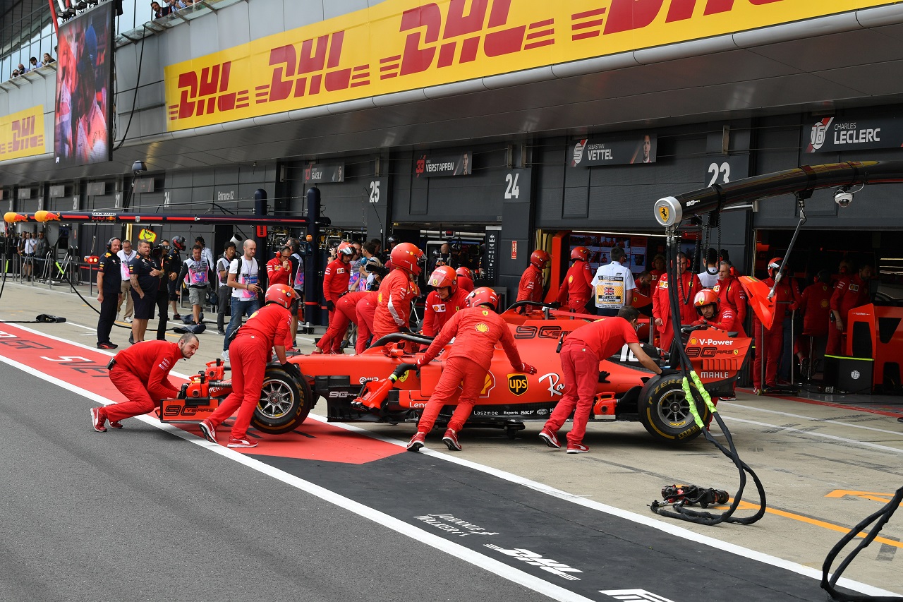 2019年F1第10戦イギリスGP　金曜プラクティスでのシャルル・ルクレール（フェラーリ）