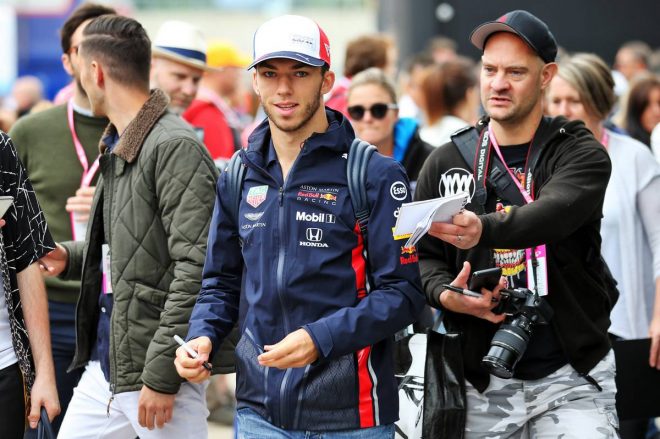 2019年F1第10戦イギリスGP　5番グリッドから決勝に臨むピエール・ガスリー（レッドブル・ホンダ）