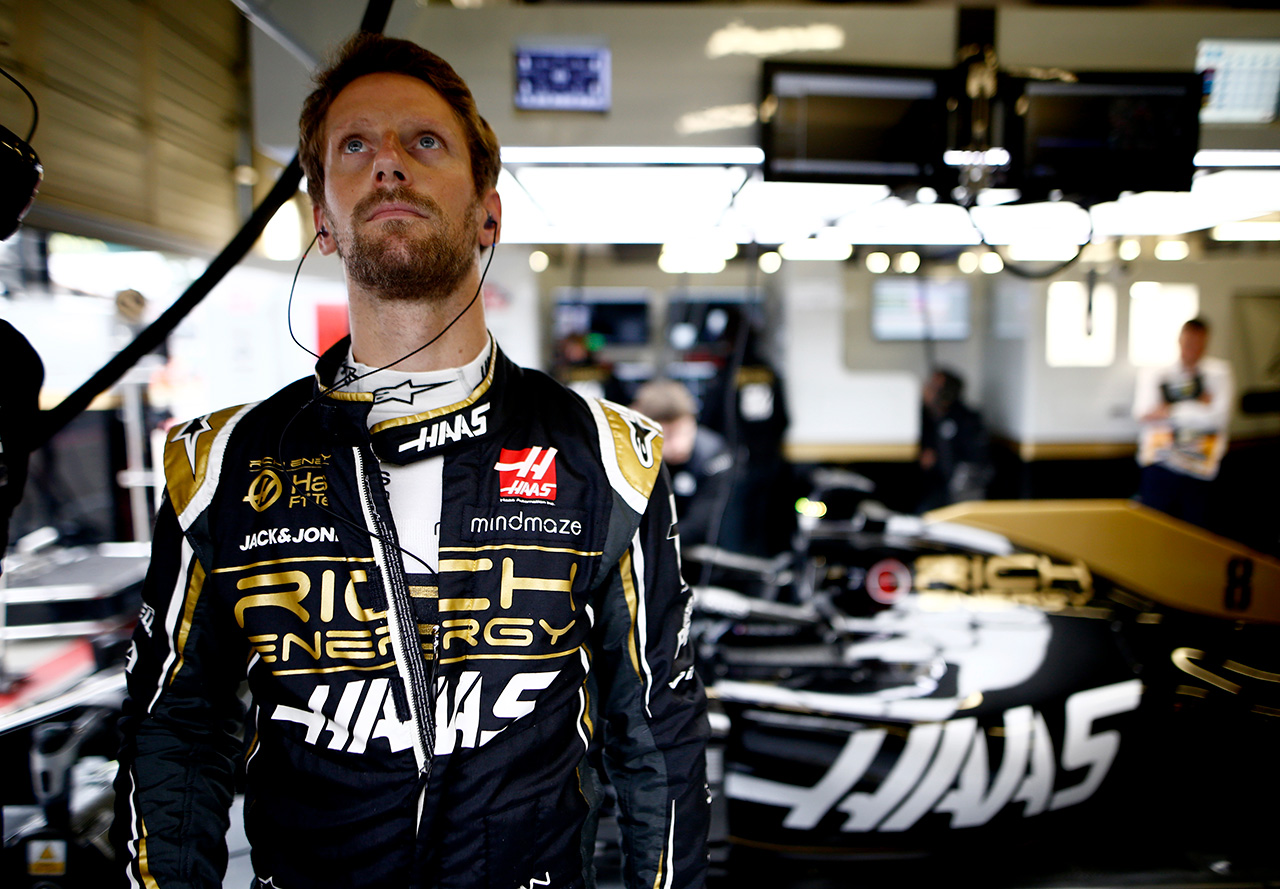 2019年F1第10戦イギリスGP　ロマン・グロージャン（ハース）