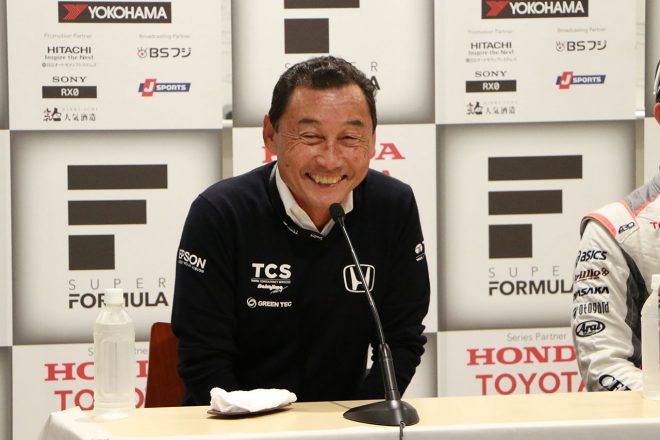 決勝会見に登場した中嶋悟監督（TCS NAKAJIMA RACING）