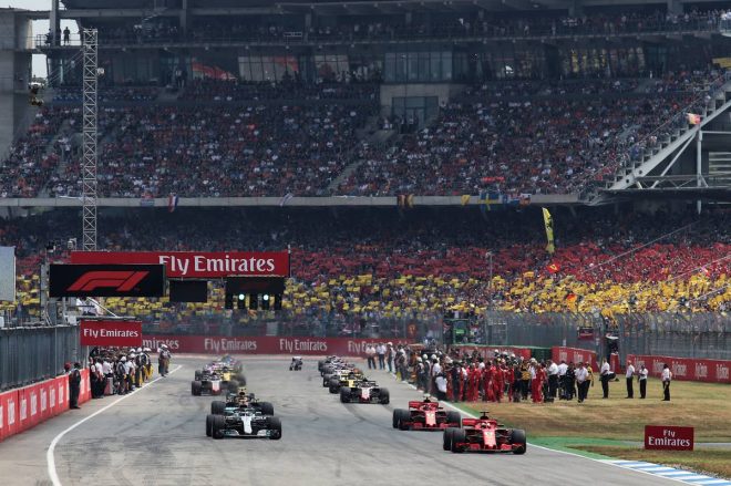 2018年F1ドイツGPスタートシーン